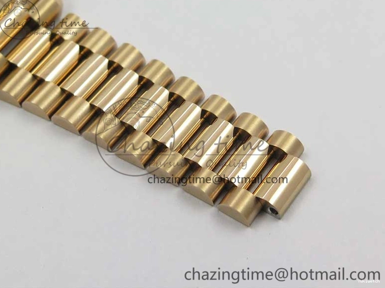 36 Day-Date Dial Edition Maker President RG 128239 Markers on Crystral RG Bp MOP Bracelet Best White 1220